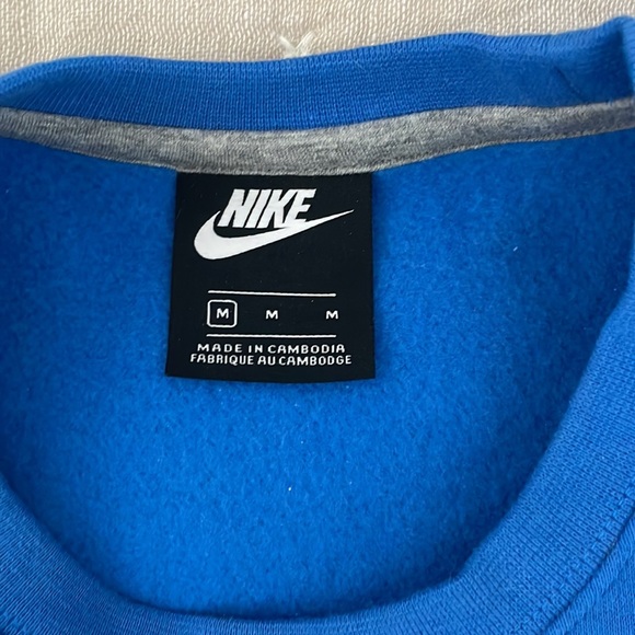 NWOT Royal Blue Nike Just Do It Sweatshirt - Picture 3 of 5
